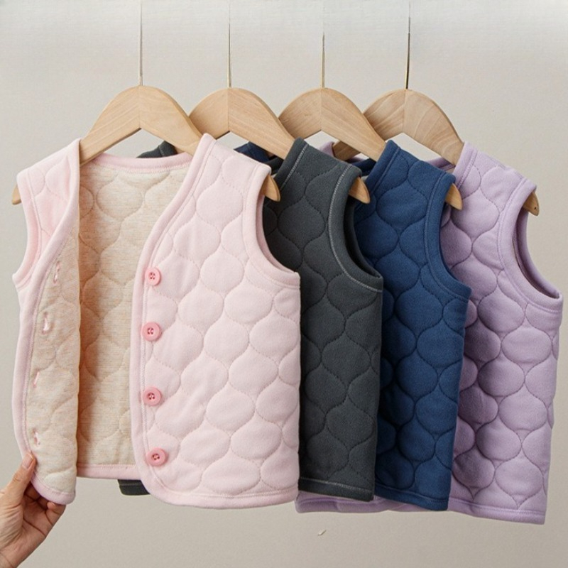 Baby Clothing Crochet - Children's Vest Autumn Winter Boys Girls