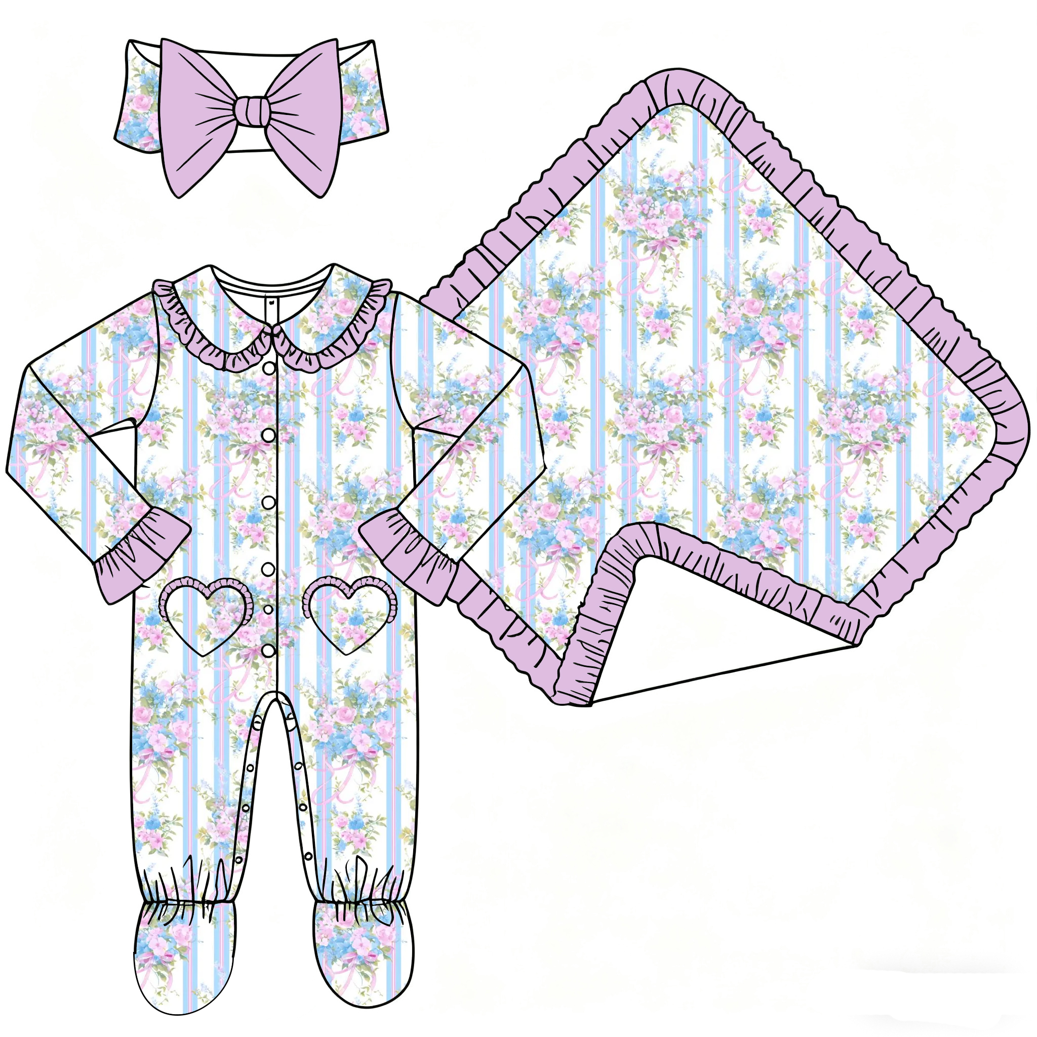 Baby Clothing Boutique - Boutique 3-piece Set Children's Clothing Baby