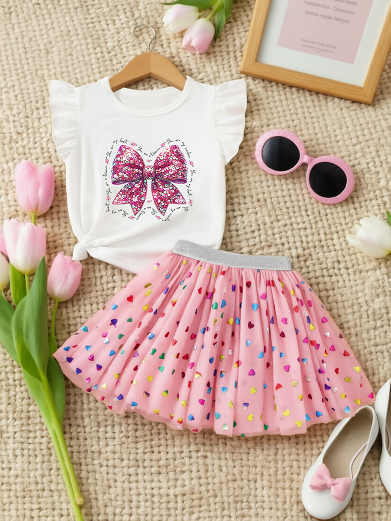 Summer Girls Clothes Set Flutt - огляд і ціна Baby Clothing Boutique
