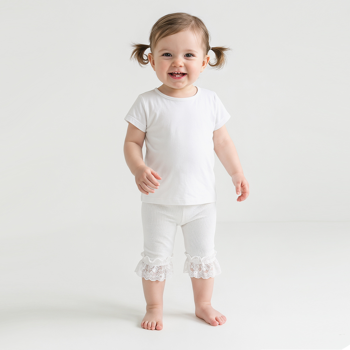 3 PCS White kids tights Toddle - огляд і ціна Toddler Legging Set