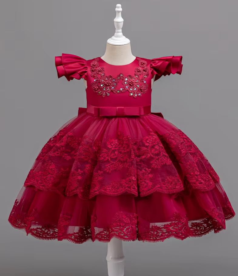 Girl Party Dress Embroidery Ch - огляд і ціна Baby Clothing For Girls