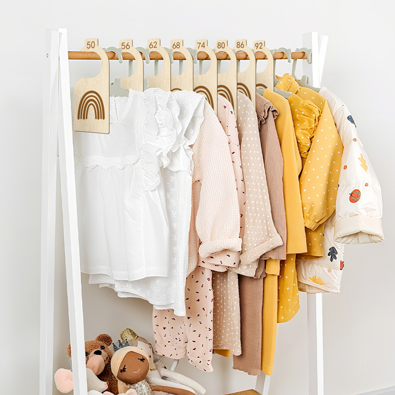 8Pcs Baby Clothes Size Hanger  - огляд і ціна Baby Clothing Cupboard