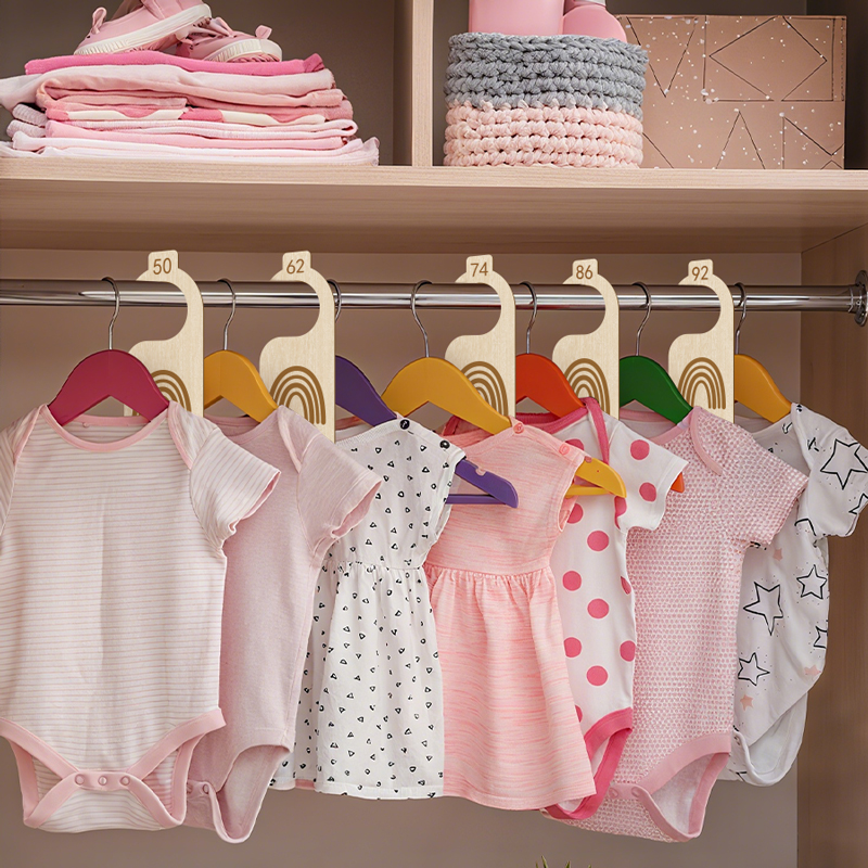 8Pcs Baby Clothes Size Hanger  - огляд і ціна Baby Clothing Cupboard