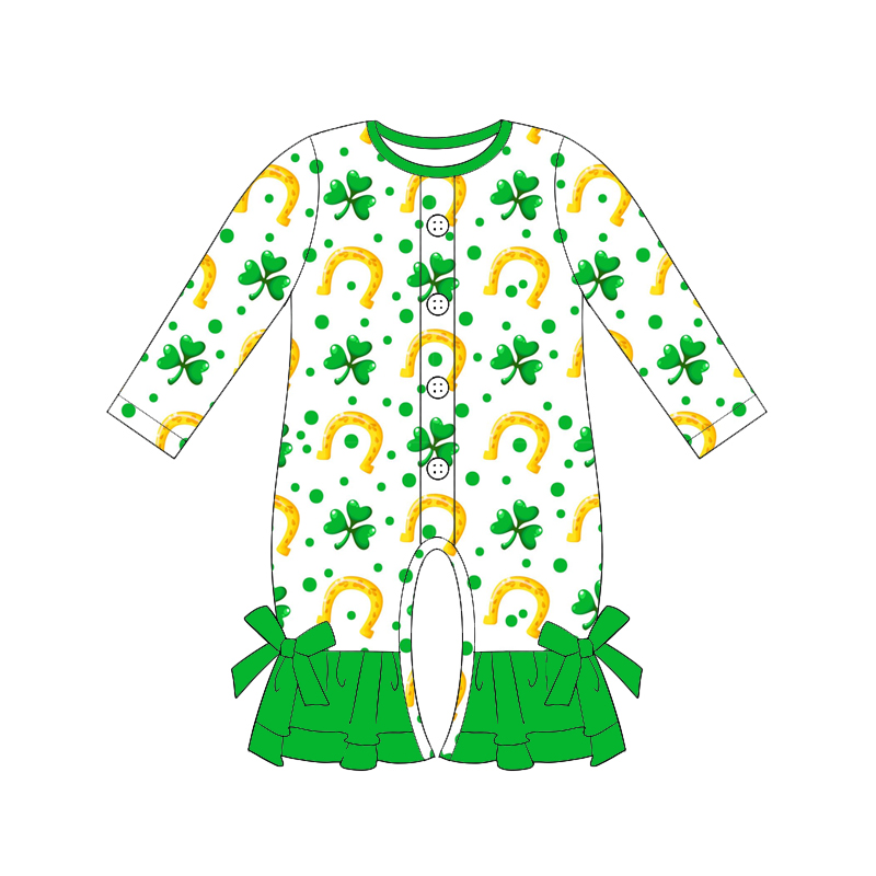 Girls Long Sleeve Jumpsuit wit - огляд і ціна Baby Clothing Boutique