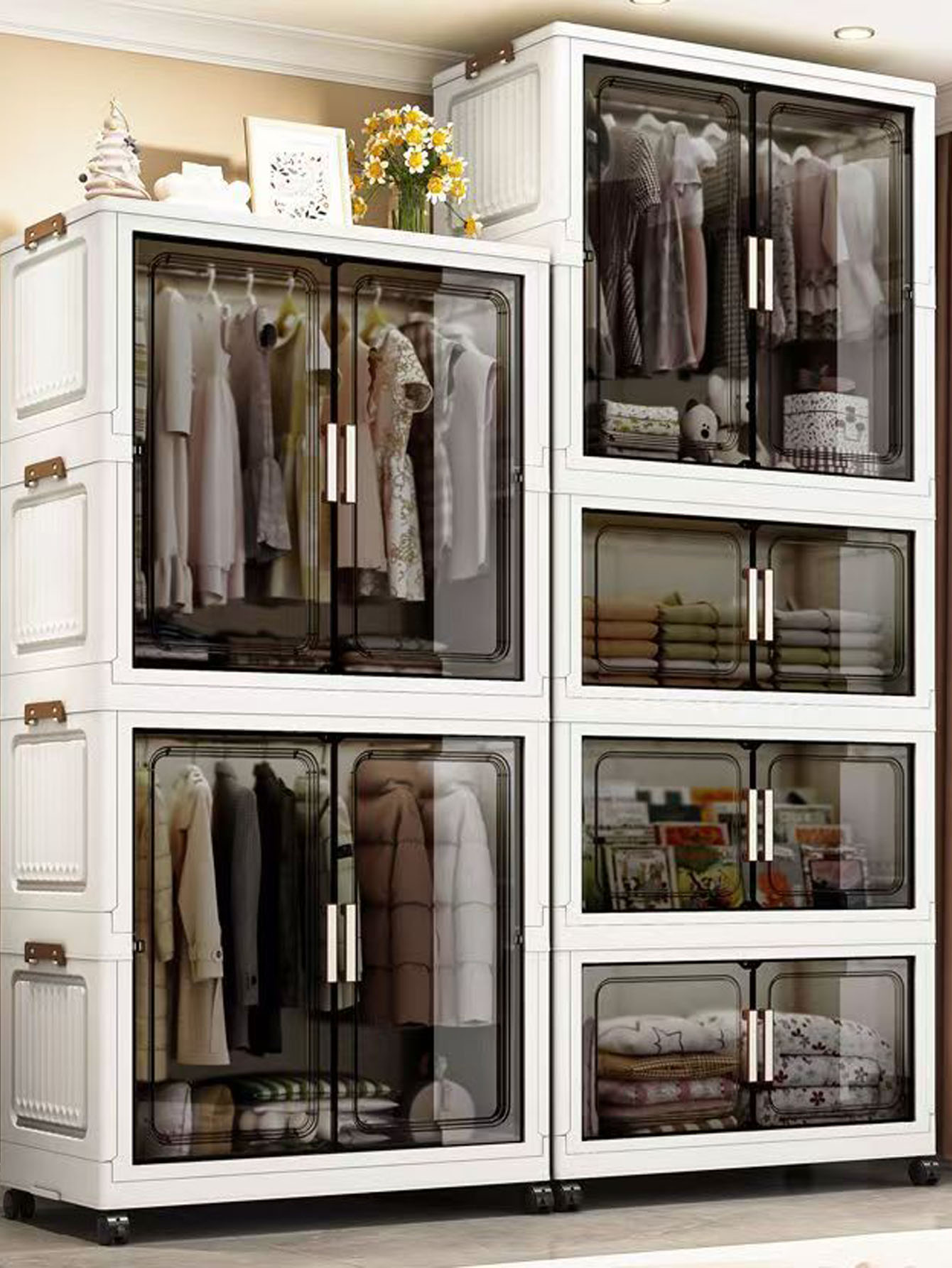 Thickened folding storage cabi - огляд і ціна Baby Clothing Cupboard