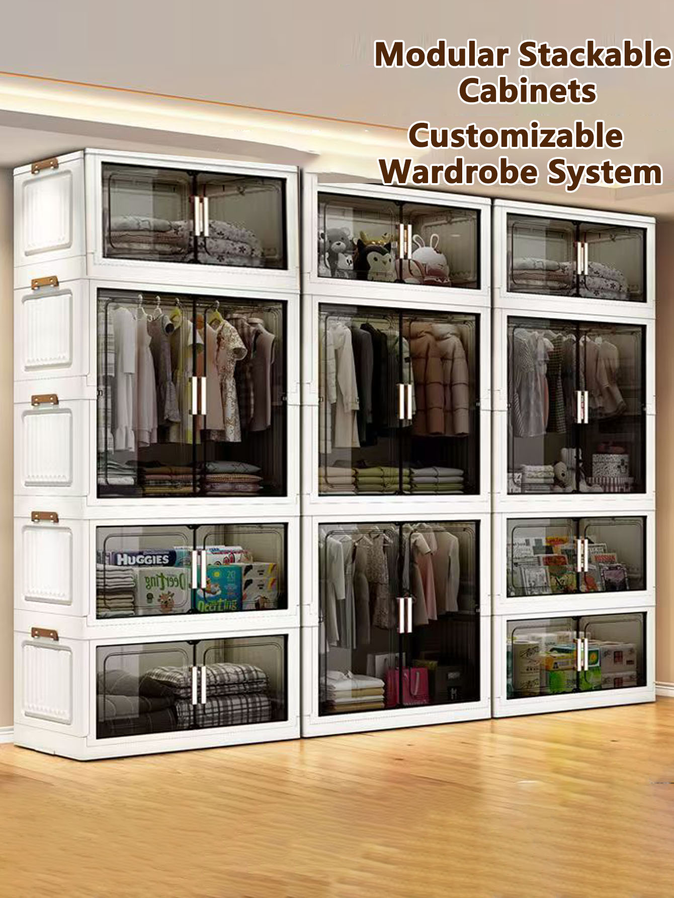 Thickened folding storage cabi - огляд і ціна Baby Clothing Cupboard