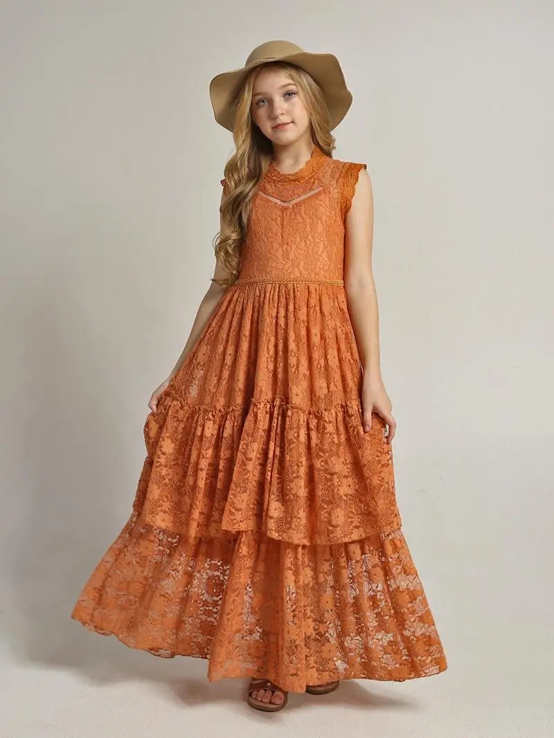 Girls Flower Dress Lace Cotton - огляд і ціна Baby Clothing For Girls