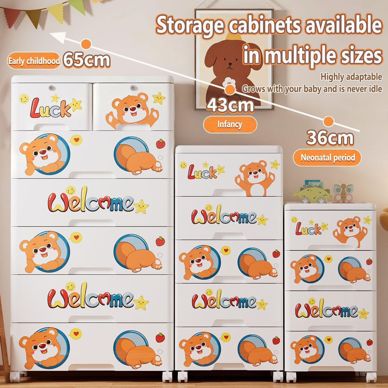 Thickened Plastic Storage Cabi - огляд і ціна Baby Clothing Cupboard