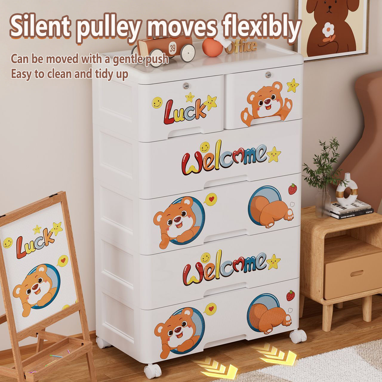 Thickened Plastic Storage Cabi - огляд і ціна Baby Clothing Cupboard