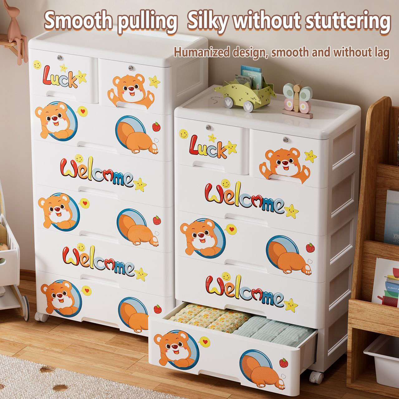 Thickened Plastic Storage Cabi - огляд і ціна Baby Clothing Cupboard