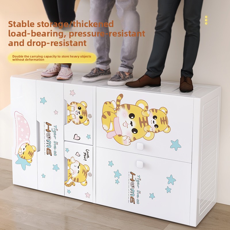 Thickened plastic five-bucket  - огляд і ціна Baby Clothing Cupboard