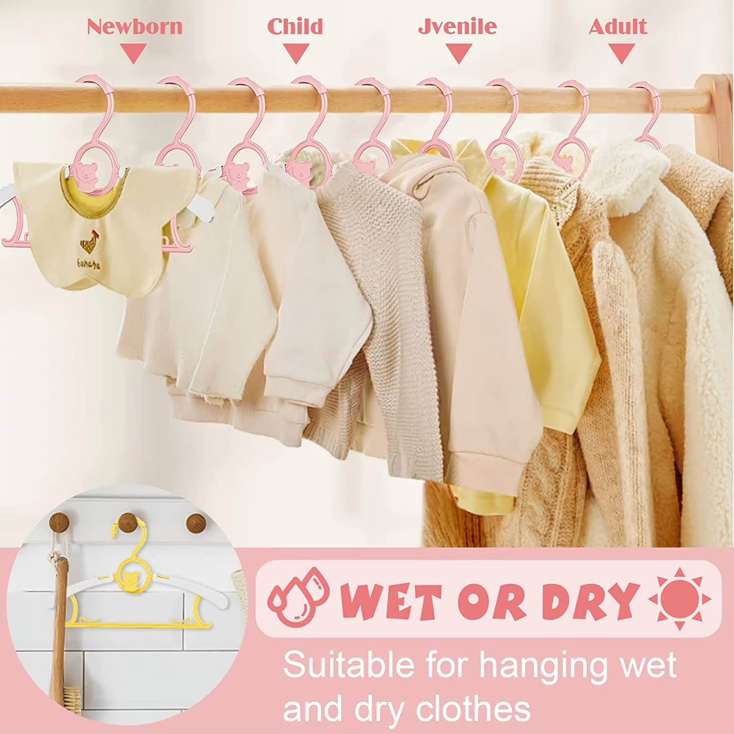 10Pack Anti-Slip Baby Clothes  - огляд і ціна Baby Clothing Cupboard