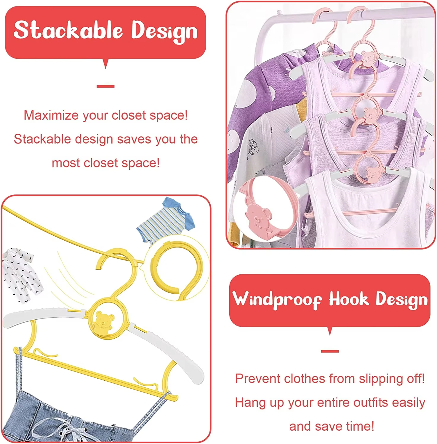 10Pack Anti-Slip Baby Clothes  - огляд і ціна Baby Clothing Cupboard