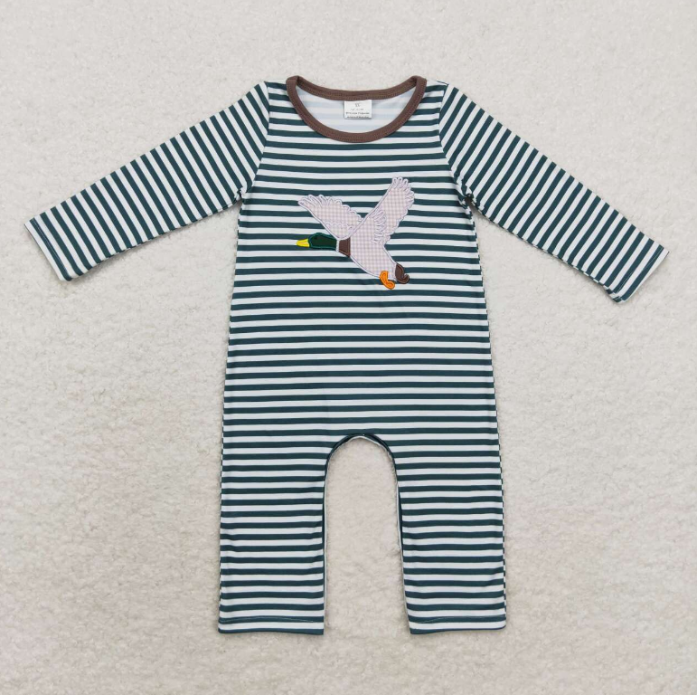 Boys Long Sleeve Duck Embroide - огляд і ціна Bamboo Bodysuit Baby