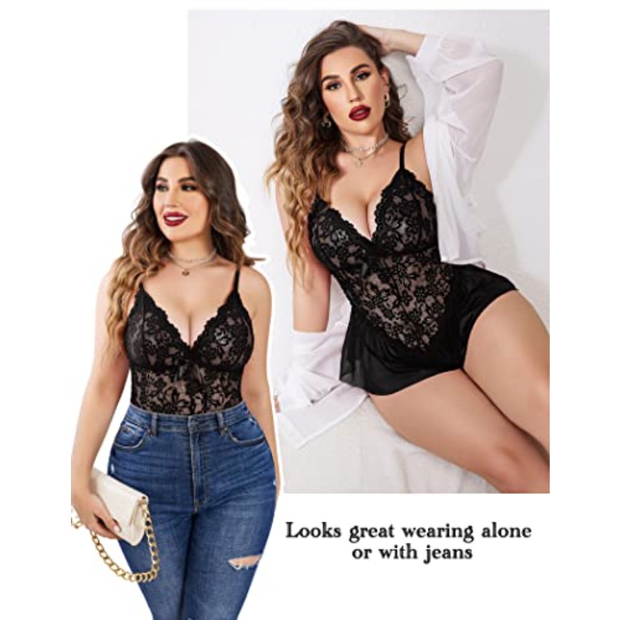 Avidlove Plus Size Lingerie fo - огляд і ціна Bamboo Bodysuit Baby