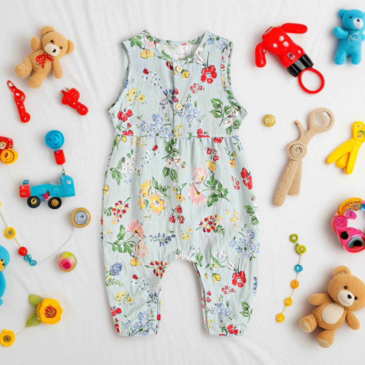 Baby Girls Summer Flower Rompe - огляд і ціна Baby Clothing Drawing